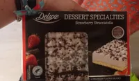 Dessert specialties strawberry stracciatella
