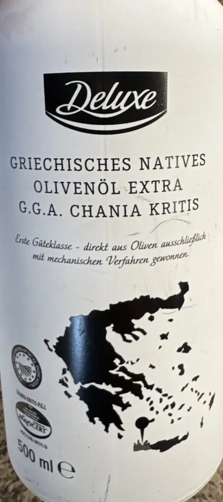 Öl - Olivenöl Extra G.G.A. Chania Kritis