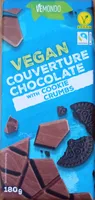 Vegan Couverture Chocolate with Cookie Crumbs