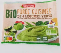 Purée cuisinée de 4 légumes verts