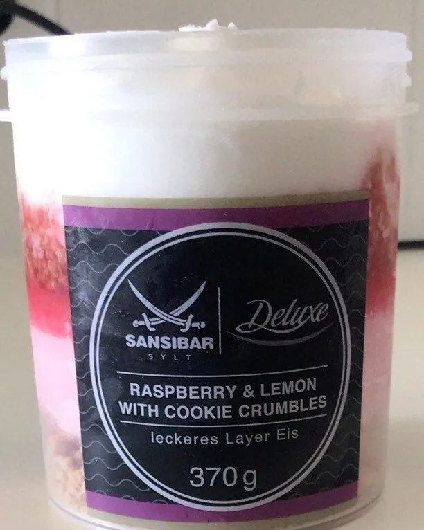 Raspberry&Lemon with cookie crumble