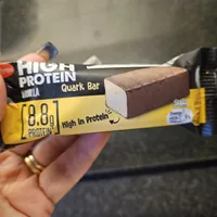 high protein vanilla quark bar