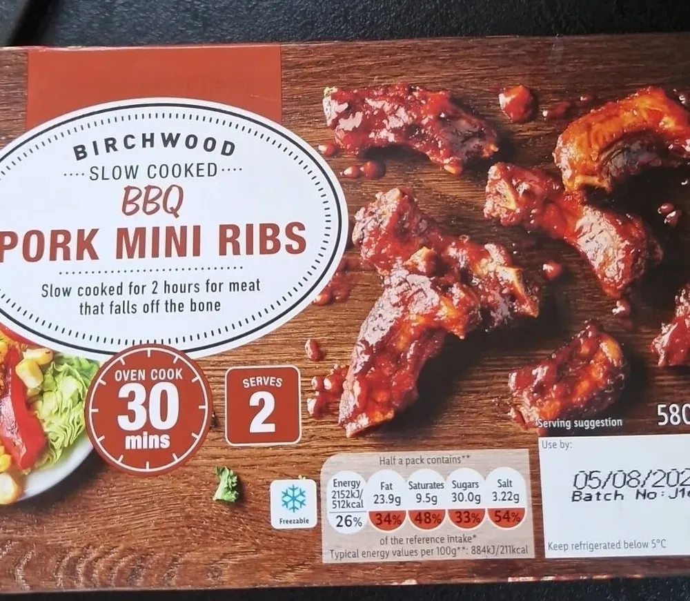 Bbq pork mini ribs