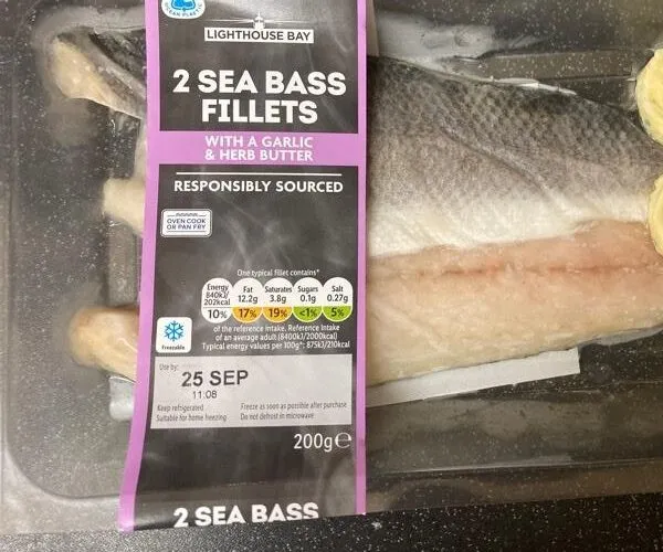 Sea bass fullets