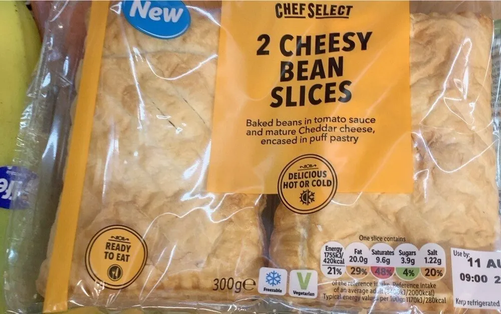 2 Cheesy Bean Slices