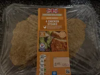 Breaded 4 Chicken Steaks