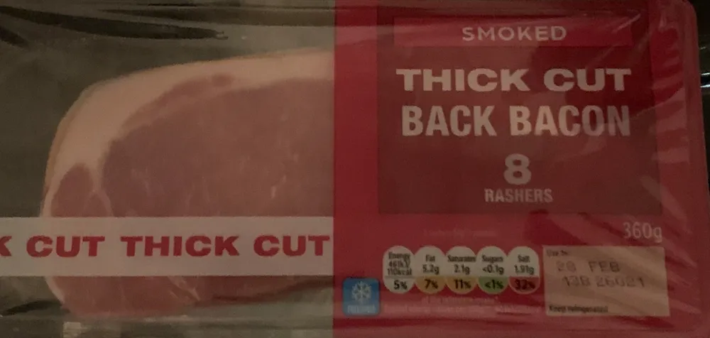 Thick Cut Back Bacon