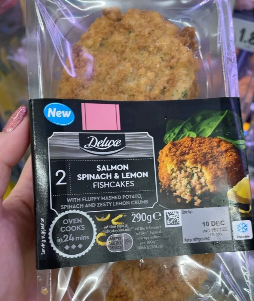 Salmon Spinach & Lemon Fishcakes