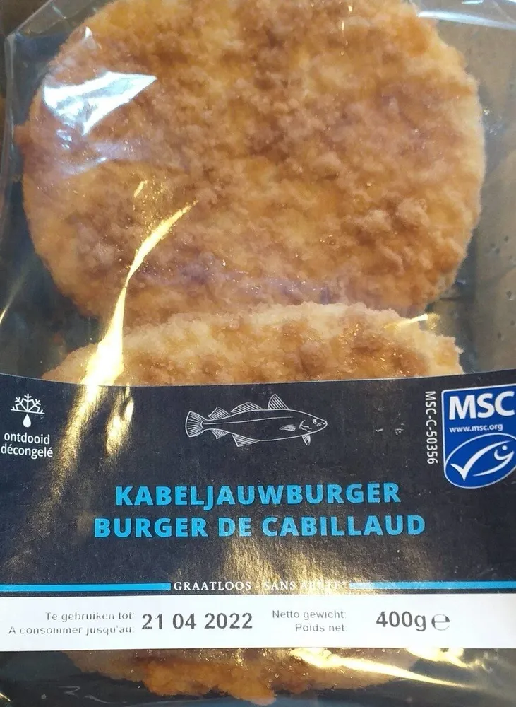 Burger de cabillaud