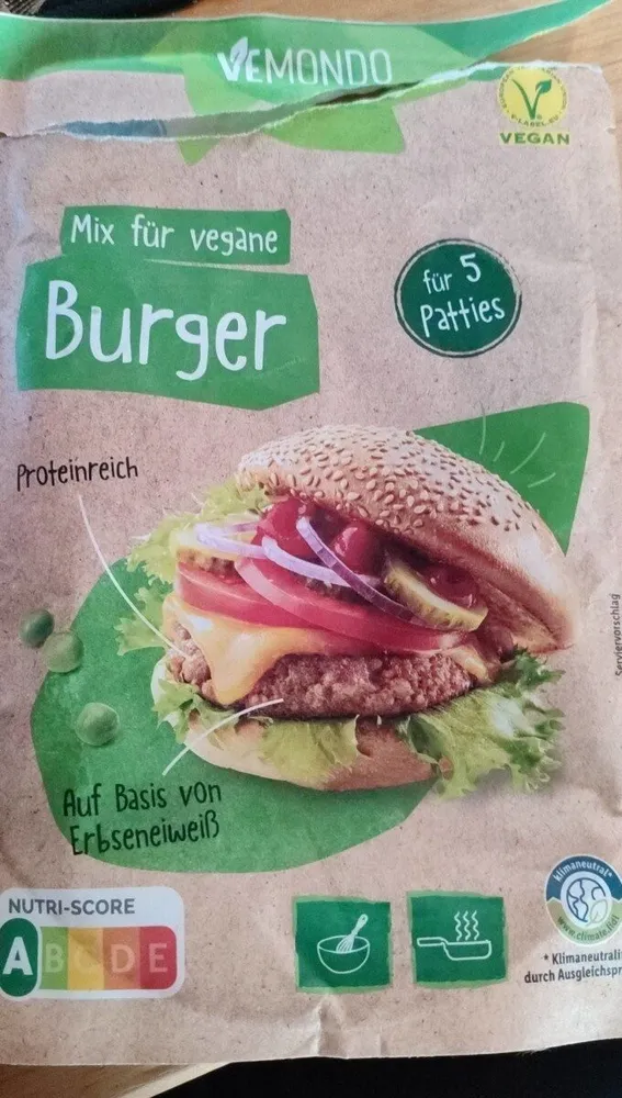 MIX FÜR VEGANE BURGER
