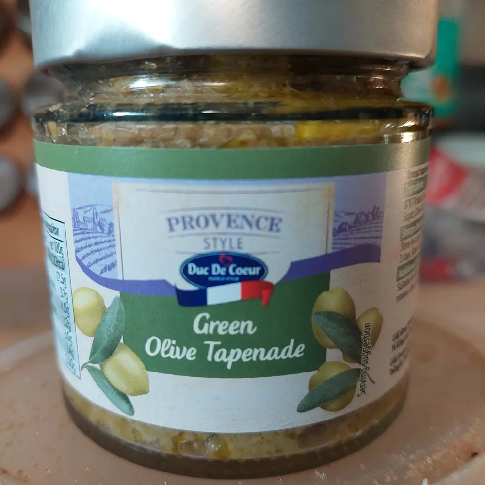 Provence style Green Olive Tapenade