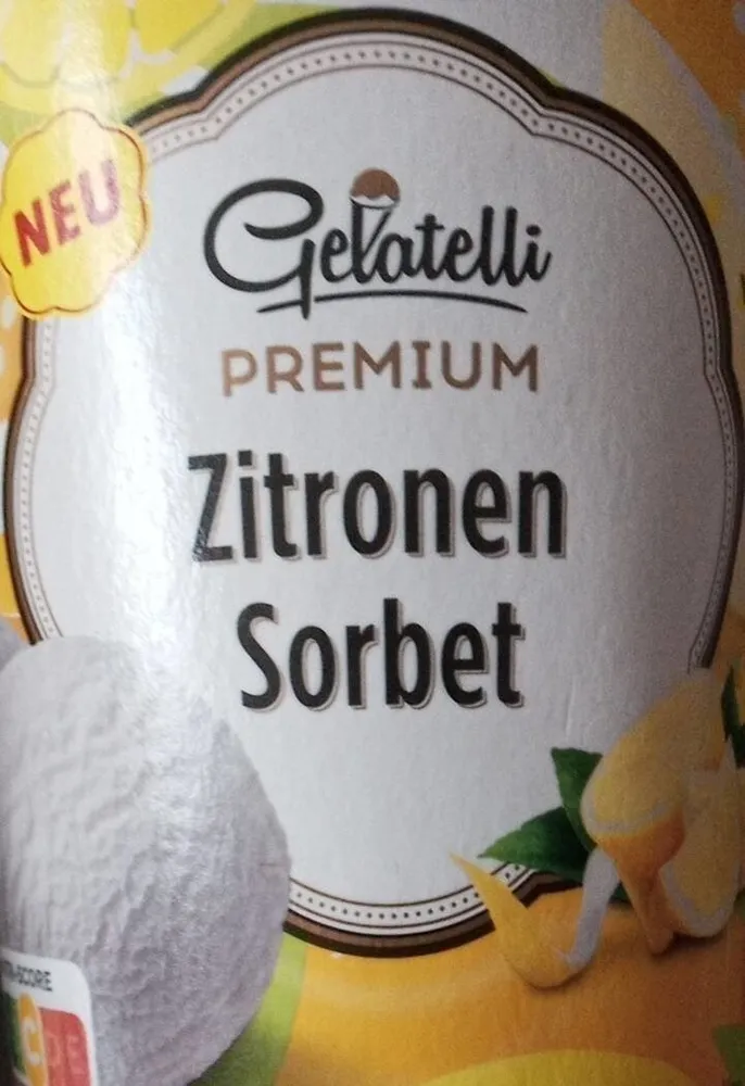 Zitronen Sorbet
