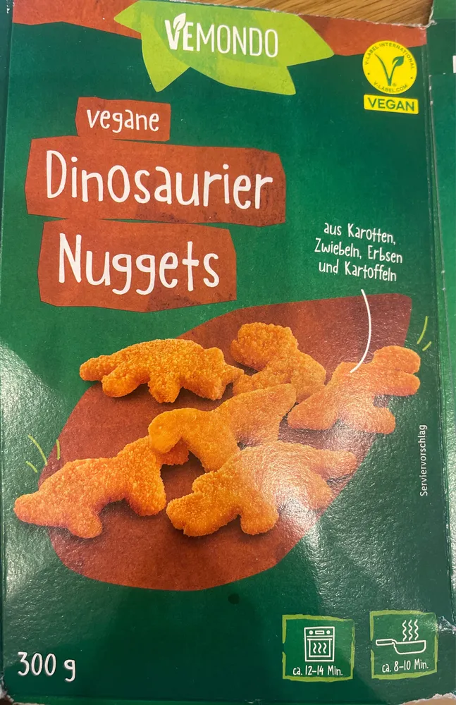 Vegane Dinosaurier-Nuggets