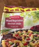 Mixed Vegetables Mexican Style in a spicy salsa