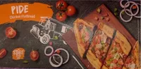 Chicken flatbread pide