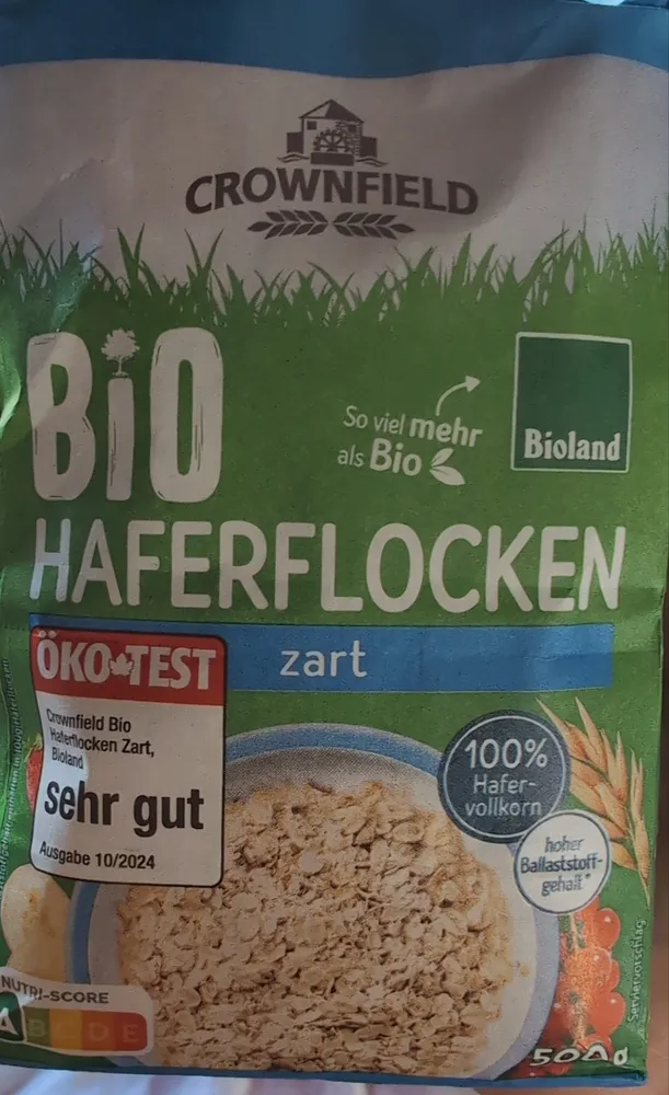 Bio Haferflocken zart