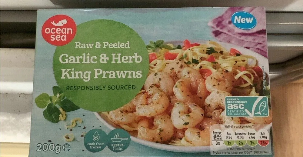 Garlic and herb king prawns