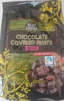 Chocolate covered fruits papaya