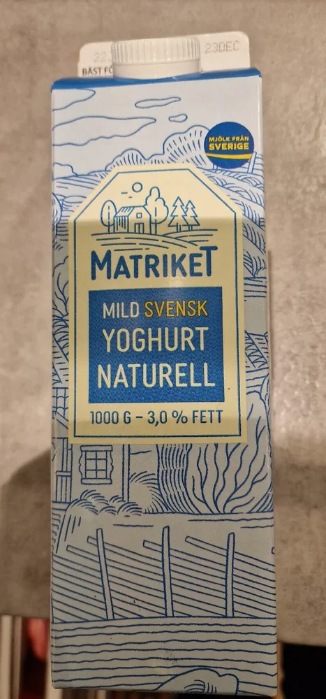 MILD SVENSK YOGHURT NATURELL