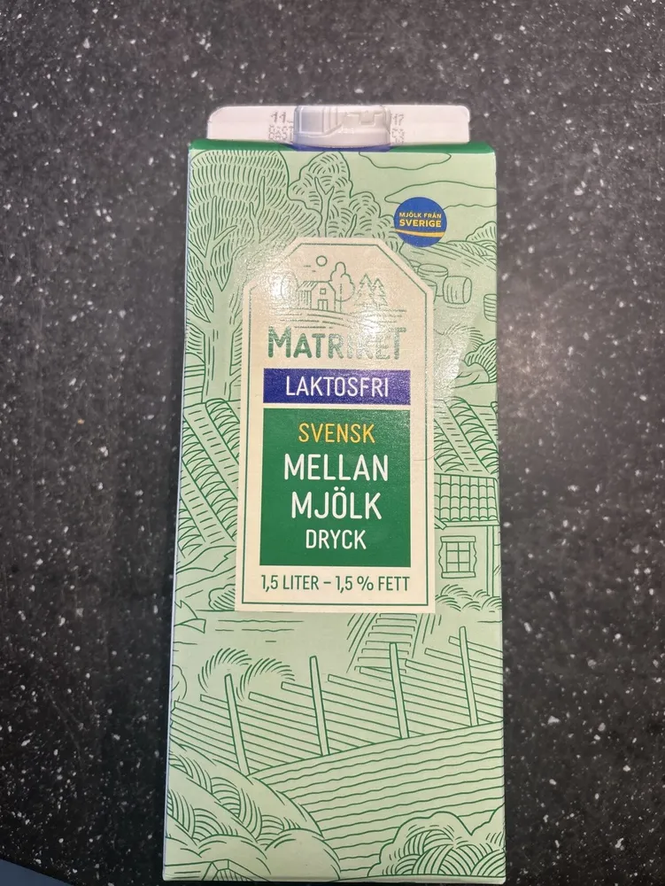 Laktosfri Mellan Mjölk 1,5% Fett