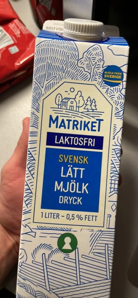 Laktosfri Svensk Lätt Mjölk Dryck