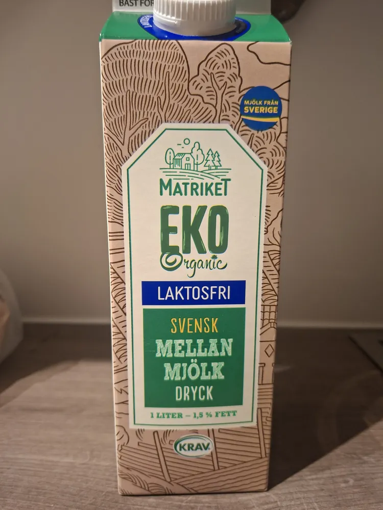 Laktosfri Mellanmjölk