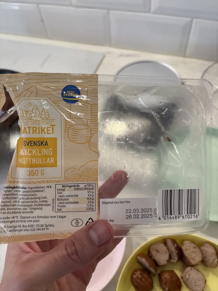 Kyckling Köttbullar