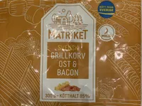 Svensk Grillkorv Ost & Bacon