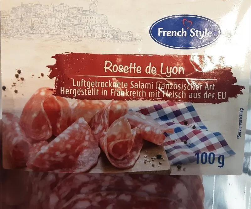 Luftgetrocknete Salami Rosette de Lyon