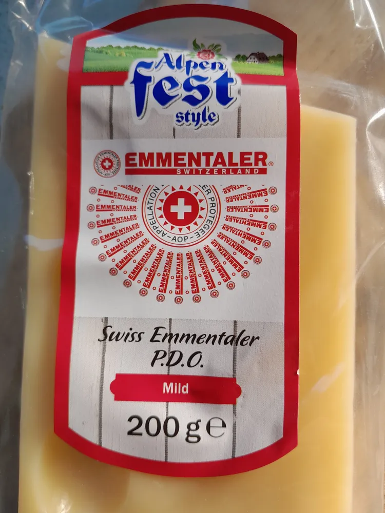 Swiss Emmentaler P.D.O. Mild