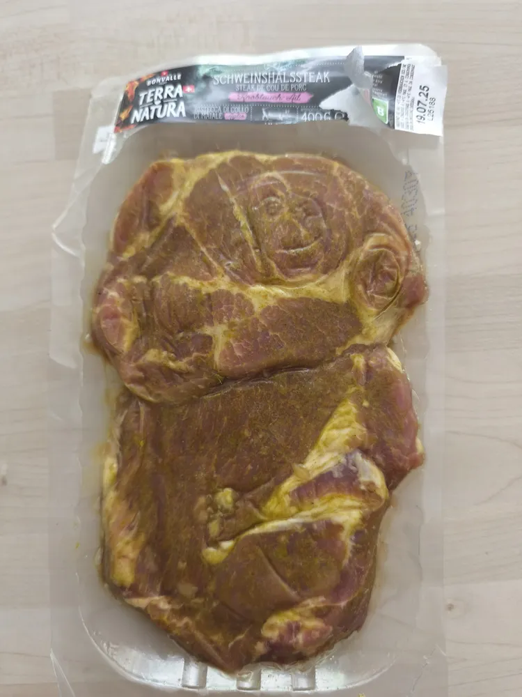 Halssteak Knoblauch