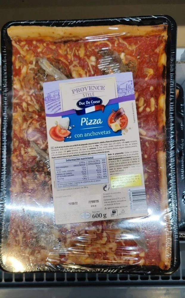 Pizza con anchoas
