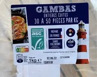 Gambas entières cuites
