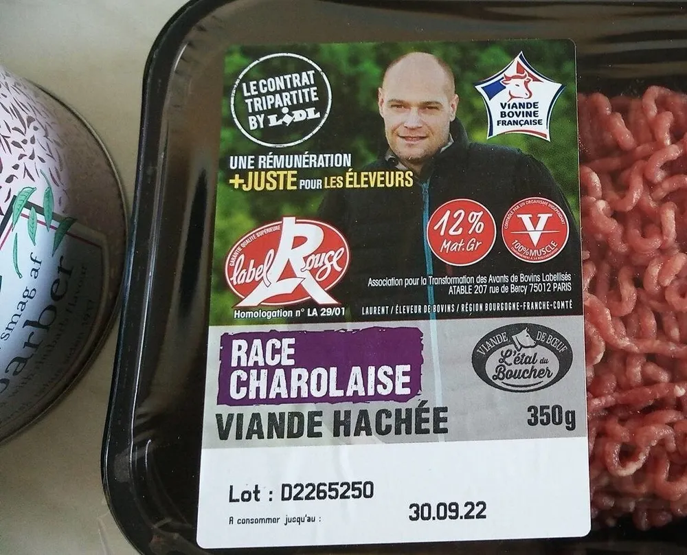 RACE CHAROLAISE VIANDE HACHÉE