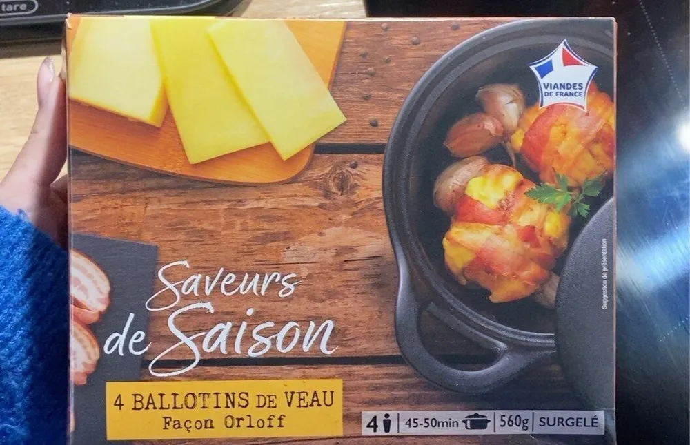 4 ballotins de veau façon orloff