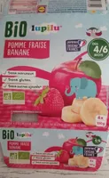 Compote pomme fraise banane bio