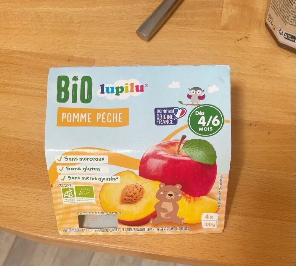 Compote pomme peche