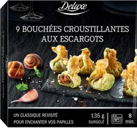 9 bouchées croustillantes aux escargots