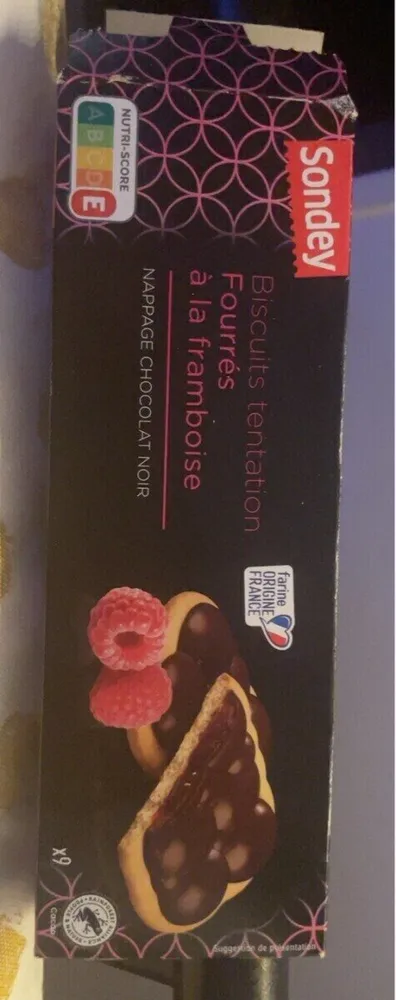 Biscuits tentation fourres a la framboise