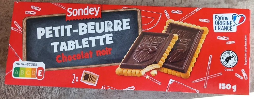 Petit-beurre tablette chocolat noir