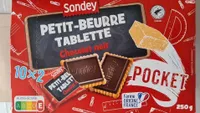 Petit beurre tablette chocolat noir