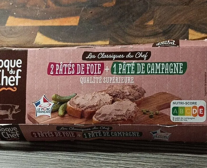 2 Pâtés de foie + 1 Pâté de campagne