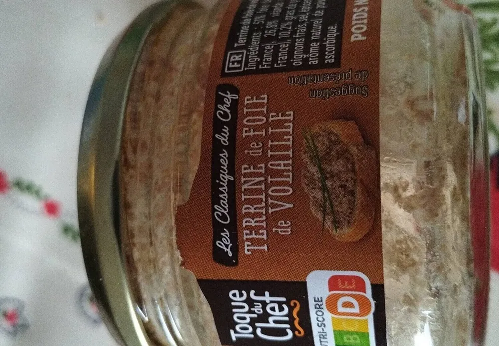 Terrine foie de volailles  marque