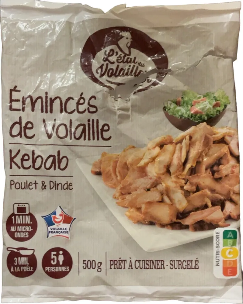 Émincés de volaille Kebab