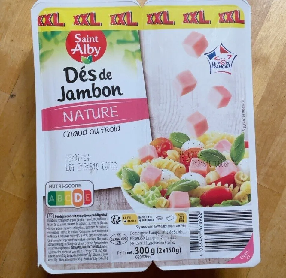 Dés de Jambon Nature