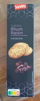 Sablés rhum raisin