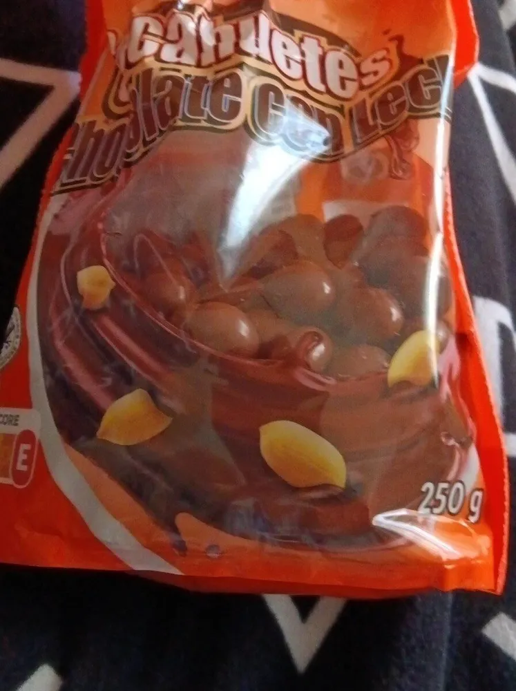 Cacahuetes chocolate con leche