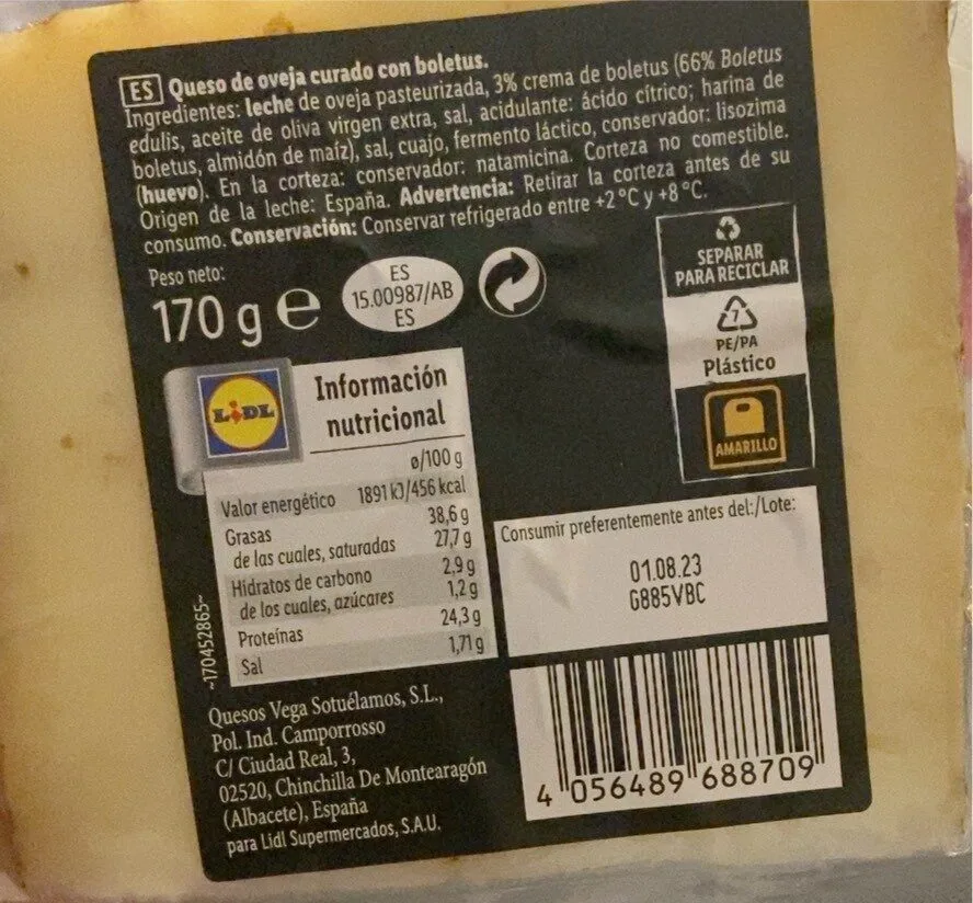 Queso de oveja curado