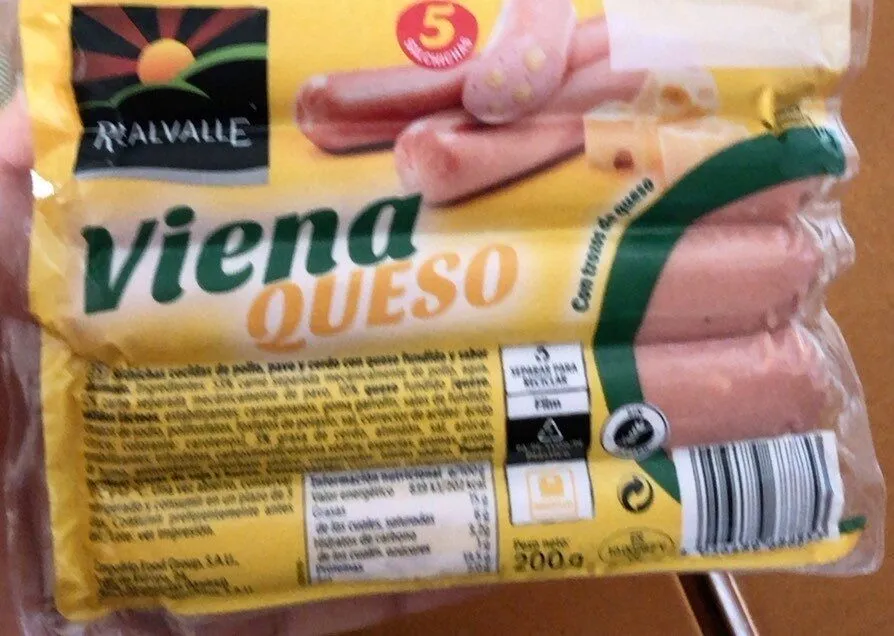 Salchichas Viena queso