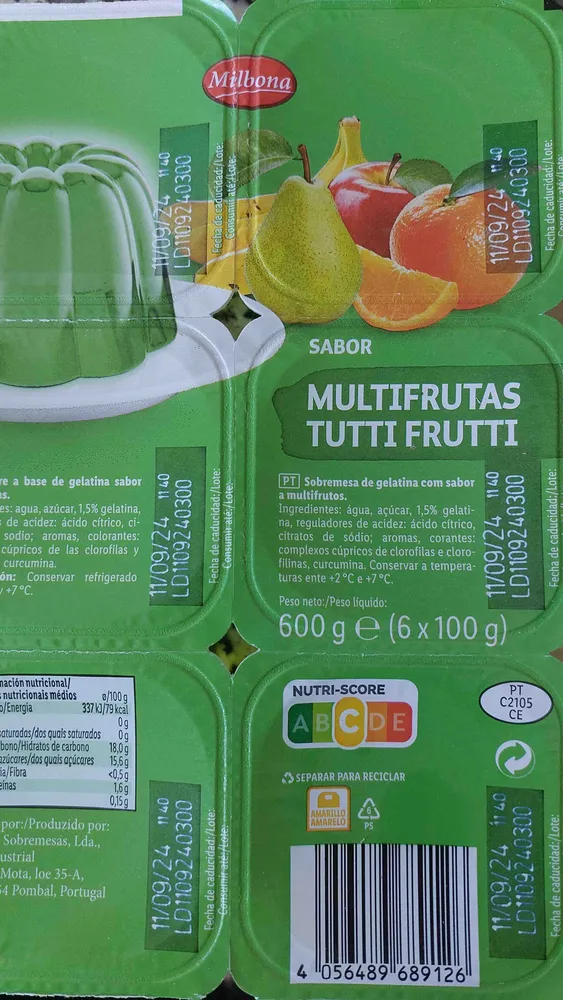 Sabor Multifrutas Tutti Frutti